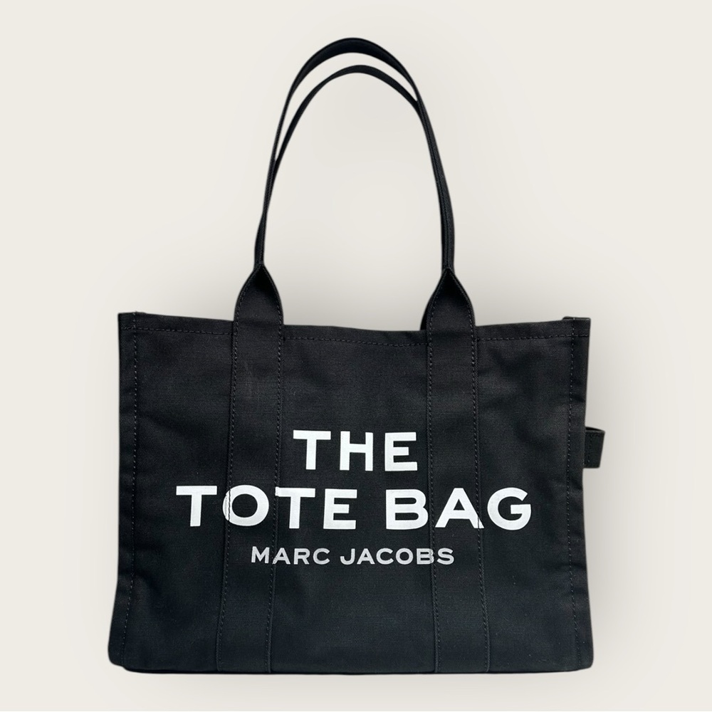 Marc Jacobs | The Tote Bag | Black Canvas Large Tote